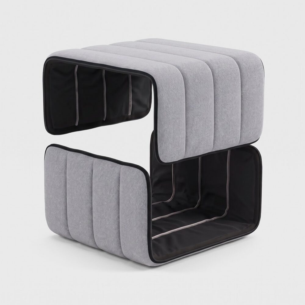 Curt Cover Jet 9803 (grey) – replacement cover for the Curt module, two parts with zip