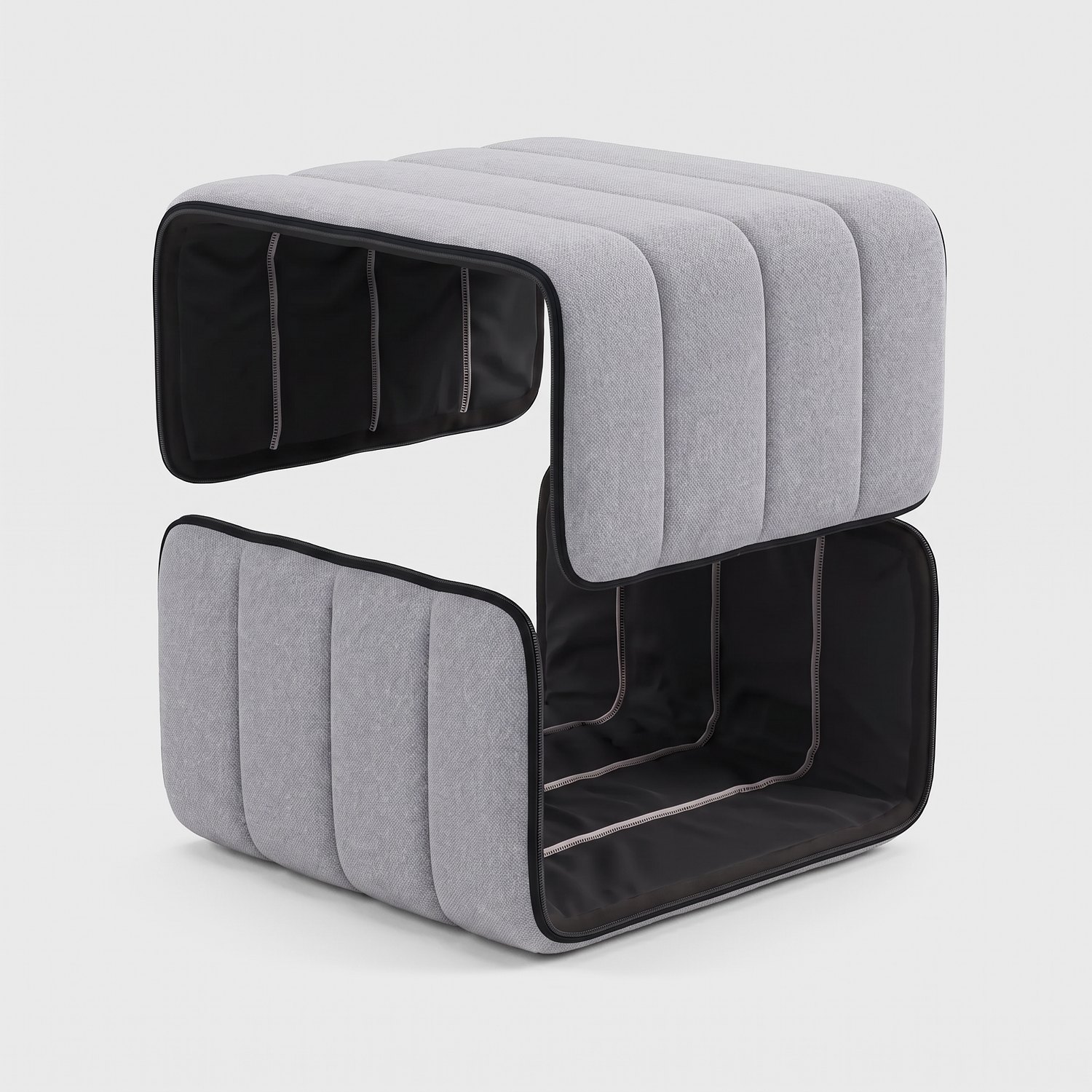 Curt Cover Jet 9803 (grey) – replacement cover for the Curt module, two parts with zip