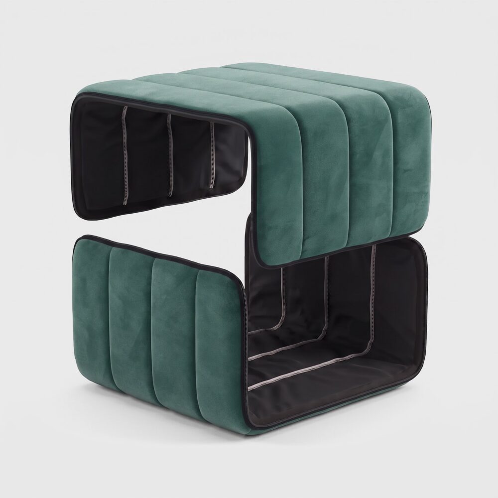 Curt Cover Barcelona Serpentine (green) – replacement cover for the Curt module, two parts with zip