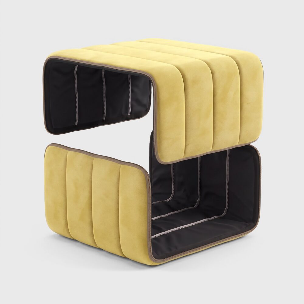 Curt Cover Barcelona Cornhusk (yellow) – replacement cover for the Curt module, two parts with zip