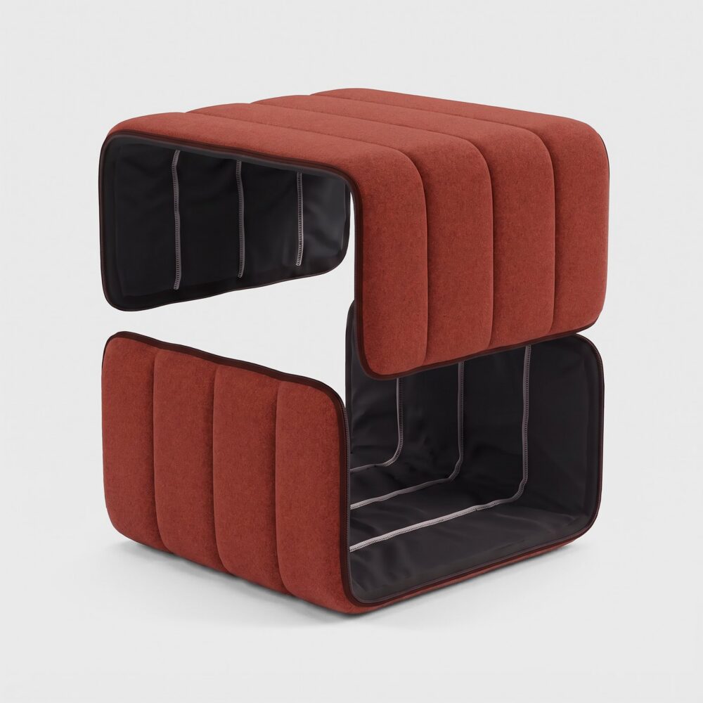 Curt Cover Dama 0058 (red) – replacement cover for the Curt module, two parts with zip