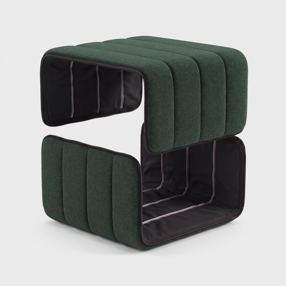 Curt Cover Dama 0061 (dark green) – replacement cover for the Curt module, two parts with zip