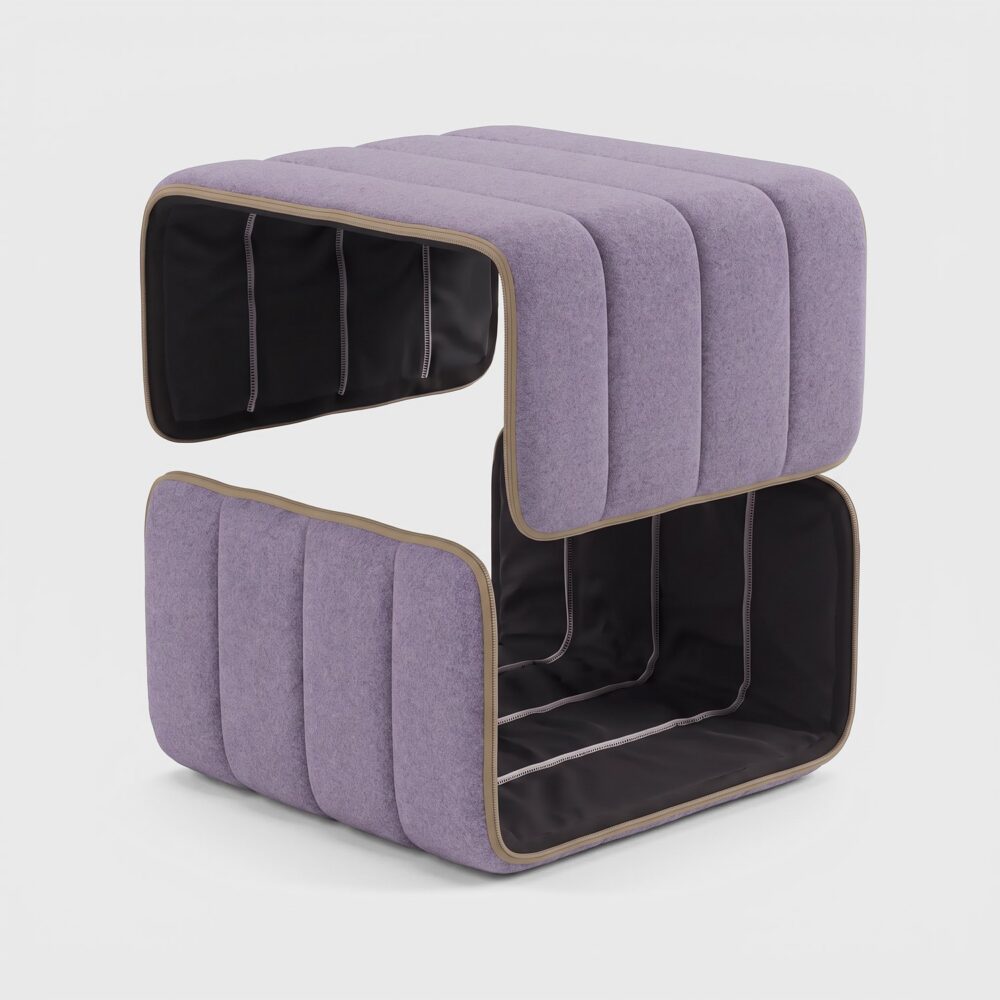 Curt Cover Dama 0039 (lilac) – replacement cover for the Curt module, two parts with zip