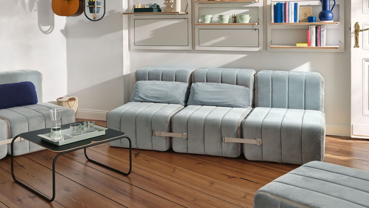 Modulares 1-Sitzer Sofa – flexibler Sessel mit Schlaffunktion