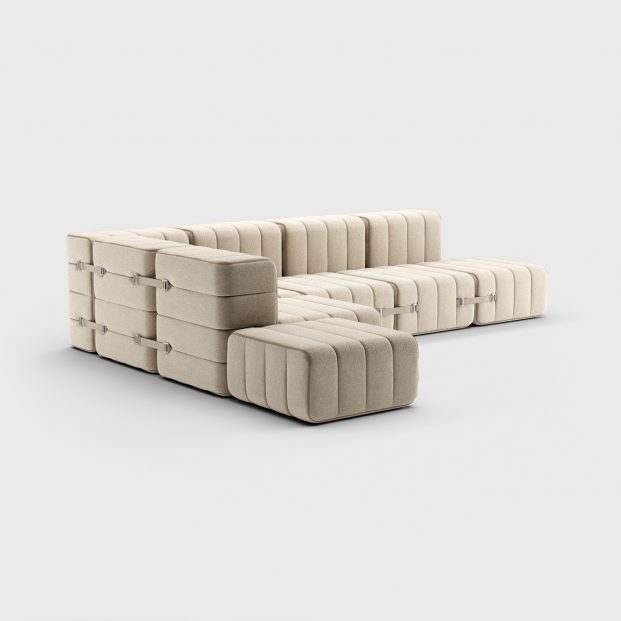 Curt Set 12 Modules – Fabric Jet – Curt Modular Sofa System