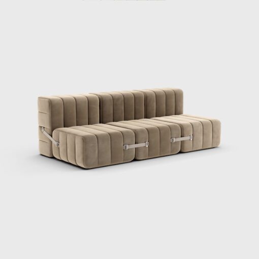 Canapé modulaire avec fonction de couchage en tissu Barcelona - 6 modules de canapés – Image 4