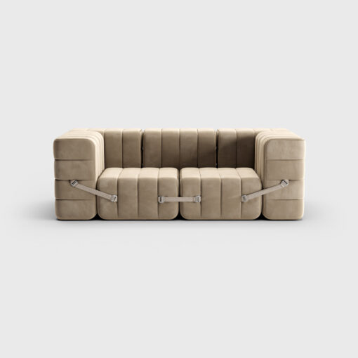 Canapé modulaire deux places avec accoudoirs en tissu Barcelona - 7 Sofa Module – Image 15