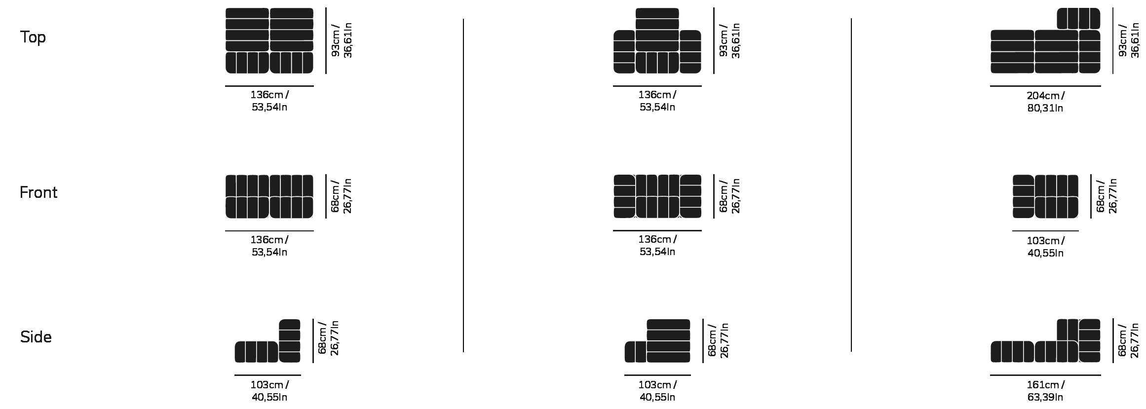 DIMENSIONS SAMPLE CONFIGURATIONS