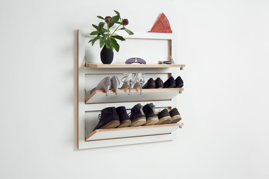 Angled shoe shelf on sale bracket