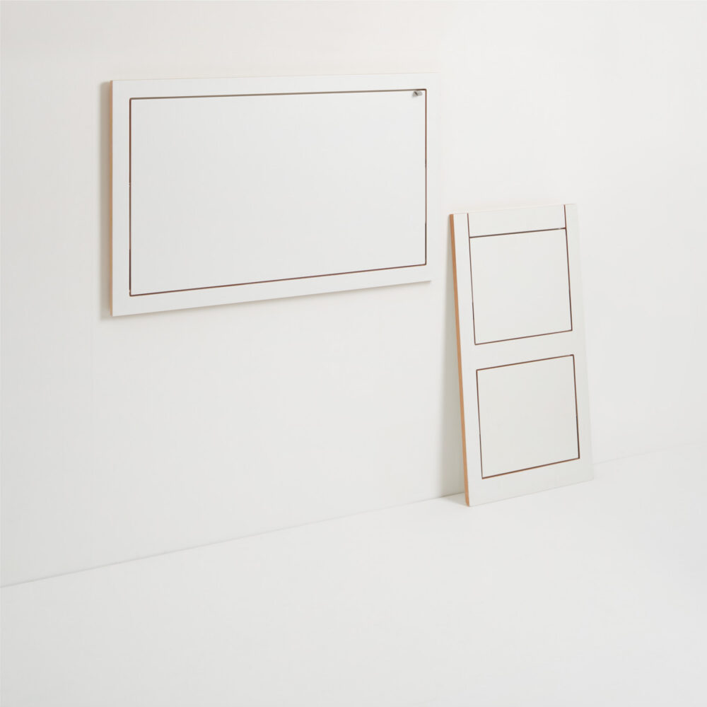 Escritorio de pared grande 100×60-1 blanco – en el despacho en casa 2
